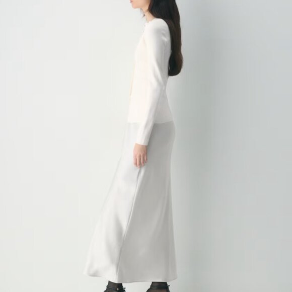 NWT Aritzia SHELLY Cardigan Light Birch M - Picture 3 of 7